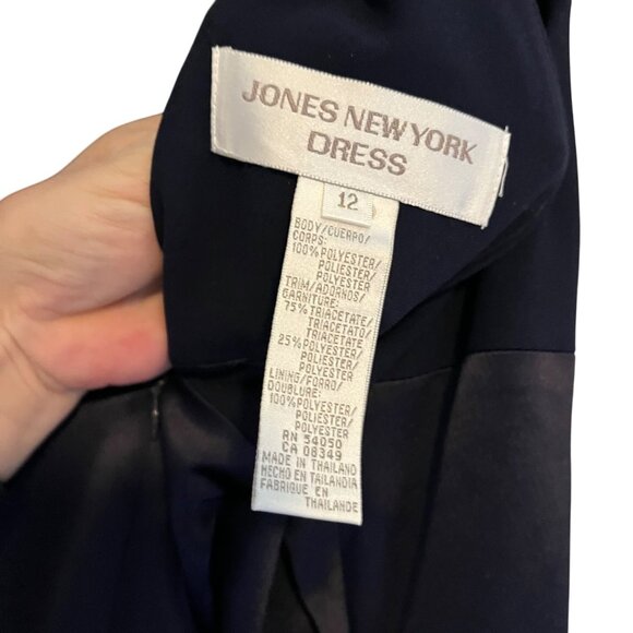 Jones New York Womens Sleeveless Colorblock Sheath Dress Size 12 Polyester - Picture 4 of 8